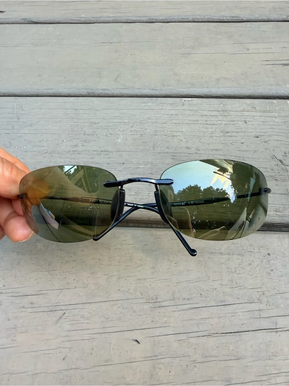 Maui Jim Honolua Bay MJ-516-02 rimless polarized sunglasses